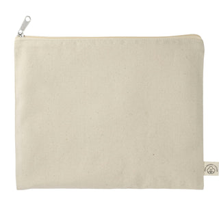 Printwear Organic Cotton Flat Travel Pouch (Natural)