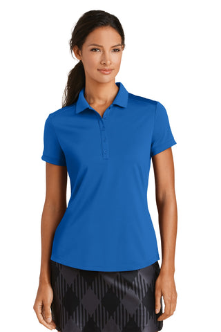 Nike Ladies Dri-FIT Players Modern Fit Polo (Gym Blue)