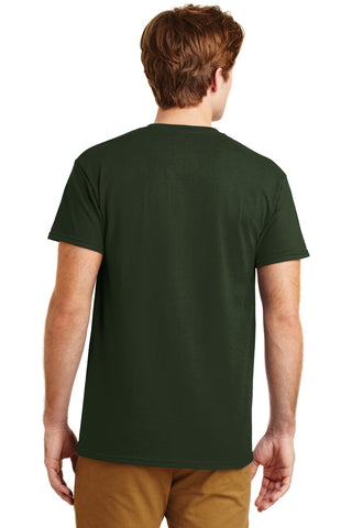 Gildan DryBlend 50 Cotton/50 Poly Pocket T-Shirt (Forest Green)