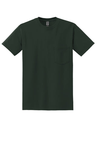 Gildan DryBlend 50 Cotton/50 Poly Pocket T-Shirt (Forest Green)