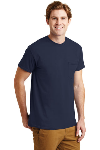 Gildan DryBlend 50 Cotton/50 Poly Pocket T-Shirt (Navy)