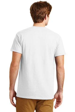 Gildan DryBlend 50 Cotton/50 Poly Pocket T-Shirt (White)