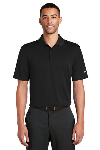 Nike Dri-FIT Classic Fit Players Polo with Flat Knit Collar (Black)