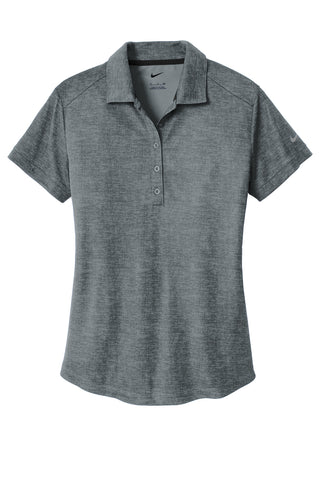 Nike Ladies Dri-FIT Crosshatch Polo (Cool Grey/ Anthracite)