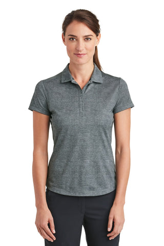 Nike Ladies Dri-FIT Crosshatch Polo (Cool Grey/ Anthracite)