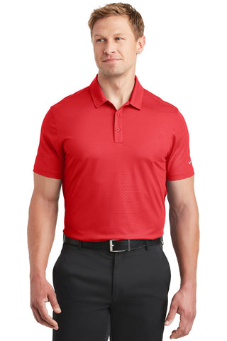 Nike Dri-FIT Embossed Tri-Blade Polo (University Red)