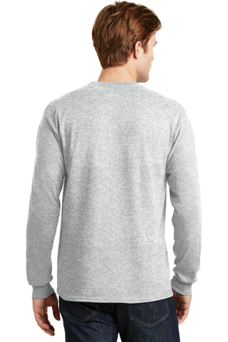 Gildan DryBlend 50 Cotton/50 Poly Long Sleeve T-Shirt (Ash Grey)