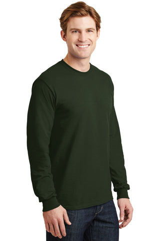 Gildan DryBlend 50 Cotton/50 Poly Long Sleeve T-Shirt (Forest Green)