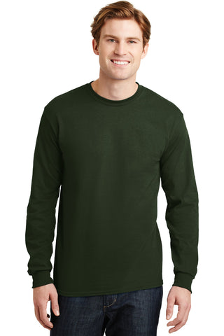 Gildan DryBlend 50 Cotton/50 Poly Long Sleeve T-Shirt (Forest Green)