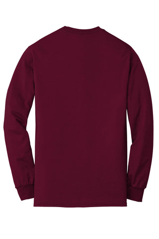 Gildan DryBlend 50 Cotton/50 Poly Long Sleeve T-Shirt (Maroon)