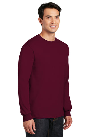 Gildan DryBlend 50 Cotton/50 Poly Long Sleeve T-Shirt (Maroon)