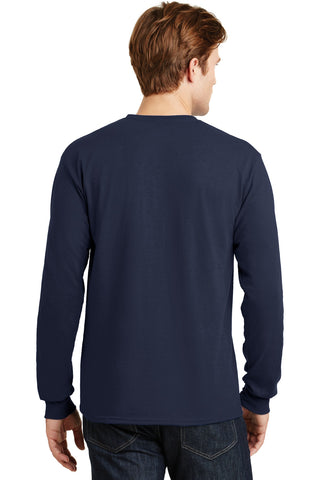 Gildan DryBlend 50 Cotton/50 Poly Long Sleeve T-Shirt (Navy)