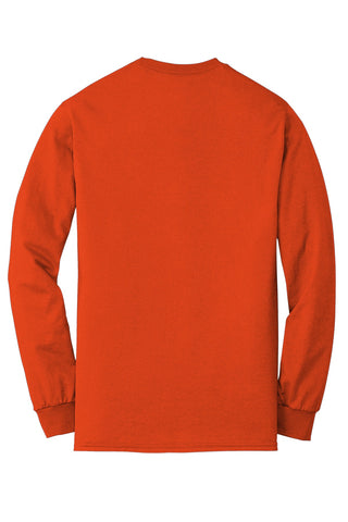 Gildan DryBlend 50 Cotton/50 Poly Long Sleeve T-Shirt (Orange)