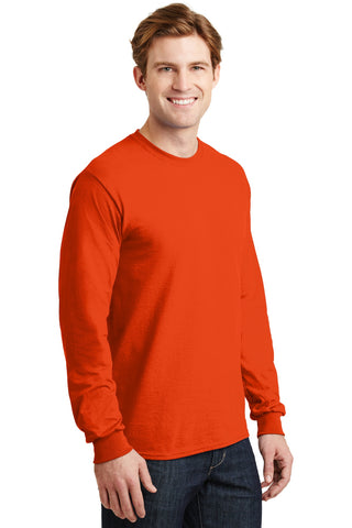 Gildan DryBlend 50 Cotton/50 Poly Long Sleeve T-Shirt (Orange)