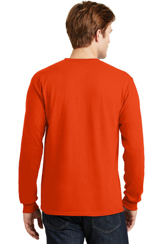 Gildan DryBlend 50 Cotton/50 Poly Long Sleeve T-Shirt (Orange)