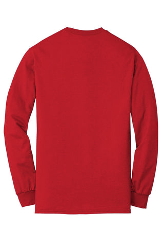Gildan DryBlend 50 Cotton/50 Poly Long Sleeve T-Shirt (Red)