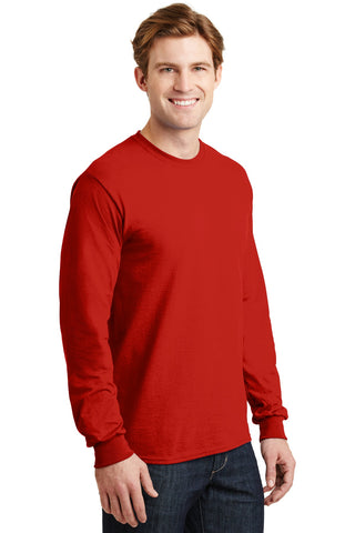 Gildan DryBlend 50 Cotton/50 Poly Long Sleeve T-Shirt (Red)