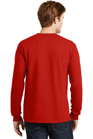 Gildan DryBlend 50 Cotton/50 Poly Long Sleeve T-Shirt (Red)