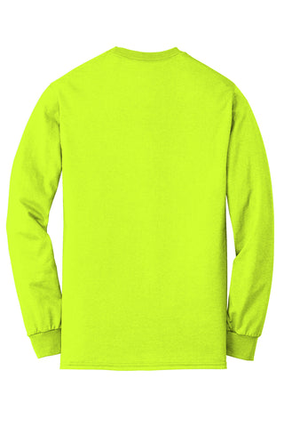 Gildan DryBlend 50 Cotton/50 Poly Long Sleeve T-Shirt (Safety Green)