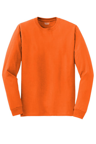 Gildan DryBlend 50 Cotton/50 Poly Long Sleeve T-Shirt (S. Orange)