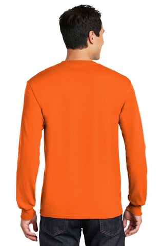 Gildan DryBlend 50 Cotton/50 Poly Long Sleeve T-Shirt (S. Orange)