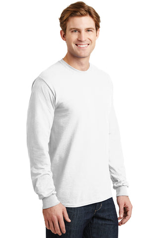 Gildan DryBlend 50 Cotton/50 Poly Long Sleeve T-Shirt (White)