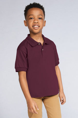 Gildan Youth DryBlend 6-Ounce Jersey Knit Sport Shirt (Maroon)