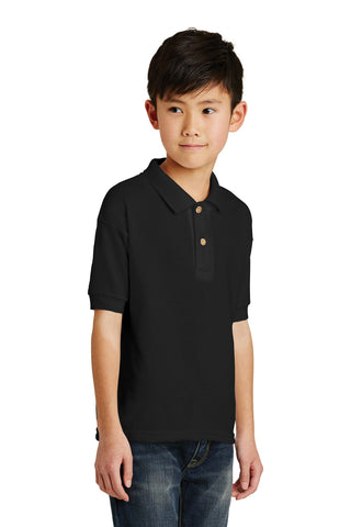Gildan Youth DryBlend 6-Ounce Jersey Knit Sport Shirt (Black)