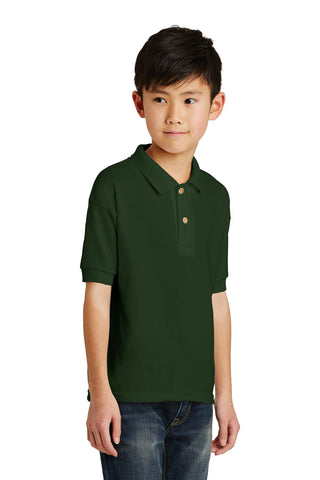 Gildan Youth DryBlend 6-Ounce Jersey Knit Sport Shirt (Forest Green)