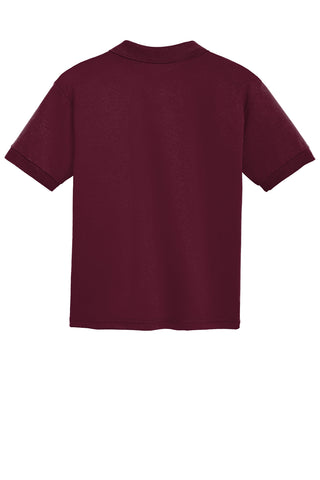 Gildan Youth DryBlend 6-Ounce Jersey Knit Sport Shirt (Maroon)