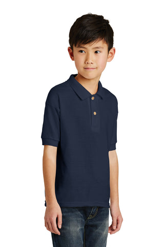 Gildan Youth DryBlend 6-Ounce Jersey Knit Sport Shirt (Navy)
