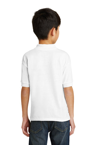 Gildan Youth DryBlend 6-Ounce Jersey Knit Sport Shirt (White)