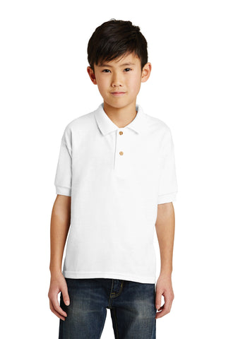 Gildan Youth DryBlend 6-Ounce Jersey Knit Sport Shirt (White)