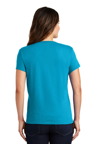 Gildan Ladies 100% Ring Spun Cotton T-Shirt (Caribbean Blue)