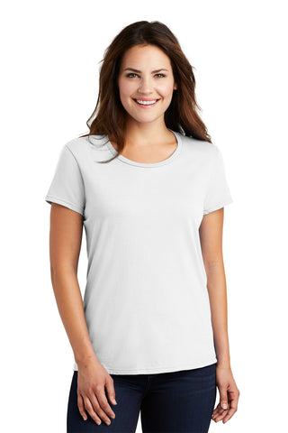 Gildan Ladies 100% Ring Spun Cotton T-Shirt (White)