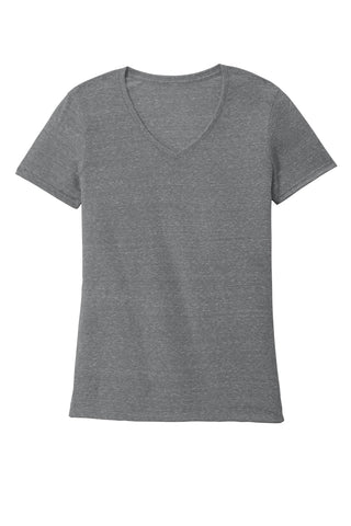 Jerzees Ladies Snow Heather Jersey V-Neck T-Shirt (Charcoal)