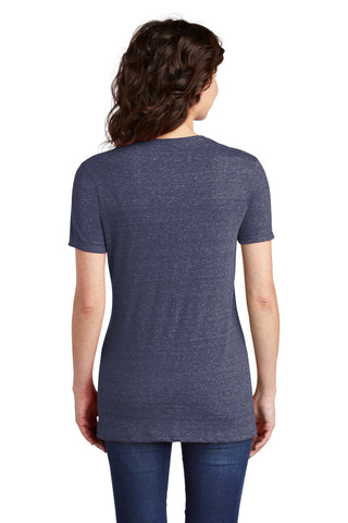 Jerzees Ladies Snow Heather Jersey V-Neck T-Shirt (Navy)