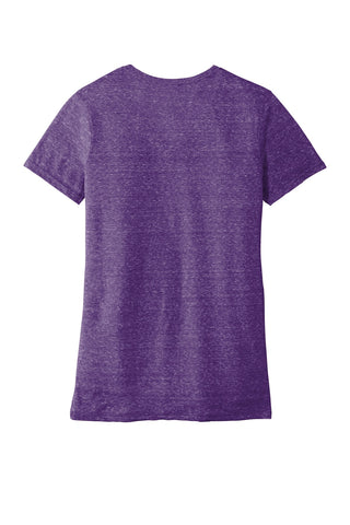 Jerzees Ladies Snow Heather Jersey V-Neck T-Shirt (Purple)