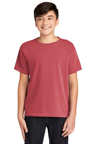 COMFORT COLORS Youth Heavyweight Ring Spun Tee (Crimson)