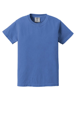 COMFORT COLORS Youth Heavyweight Ring Spun Tee (Flo Blue)