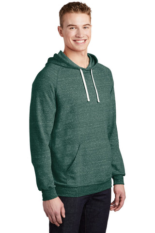 Jerzees Snow Heather French Terry Raglan Hoodie (Forest Green)