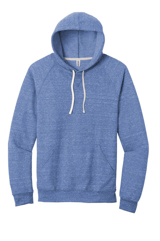 Jerzees Snow Heather French Terry Raglan Hoodie (Royal)