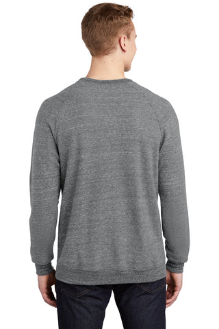 Jerzees Snow Heather French Terry Raglan Crew (Charcoal)