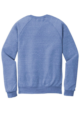 Jerzees Snow Heather French Terry Raglan Crew (Royal)