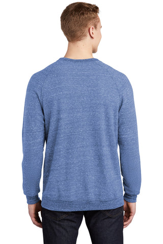 Jerzees Snow Heather French Terry Raglan Crew (Royal)