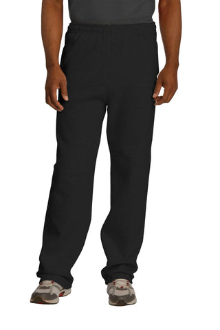 Jerzees NuBlend Open Bottom Pant with Pockets (Black)