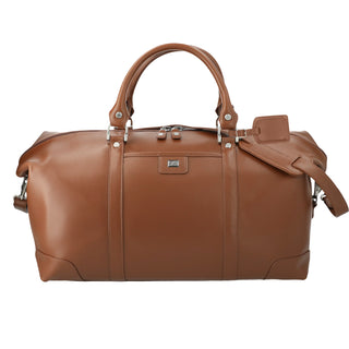 Cutter & Buck 19" Leather Weekender Duffel Bag (Chestnut)