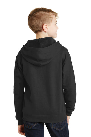 Jerzees Youth NuBlend Full-Zip Hooded Sweatshirt (Black)