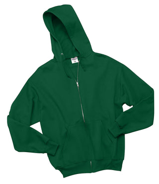 Jerzees NuBlend Full-Zip Hooded Sweatshirt (Forest Green)