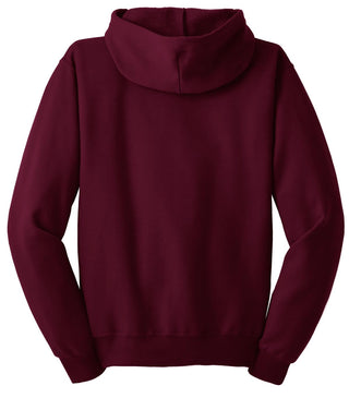 Jerzees NuBlend Full-Zip Hooded Sweatshirt (Maroon)